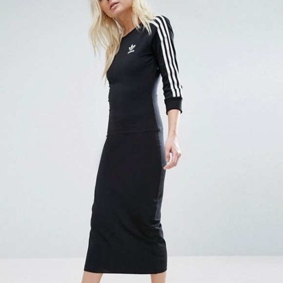 black adidas dress long sleeve